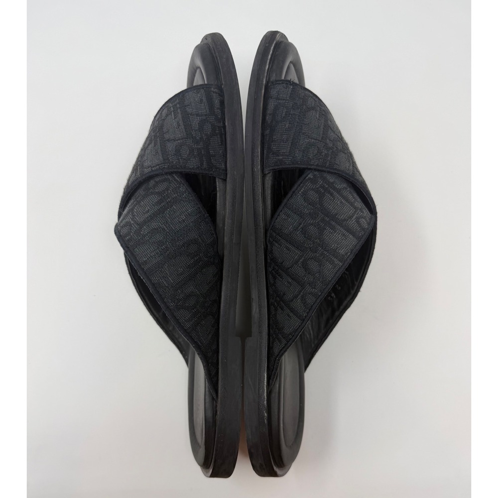 Dior Alias Oblique Jacquard Sandal Black Size 12 US 45 EU - Picture 4 of 9